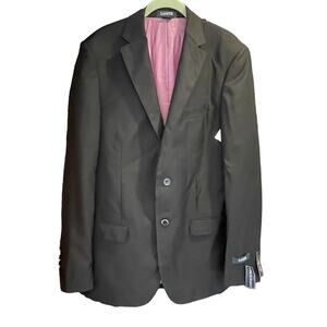 Zanetti Lanificio Di Biella 44L NEW Men's Black Porto Suit Jacket NWT MSRP $395